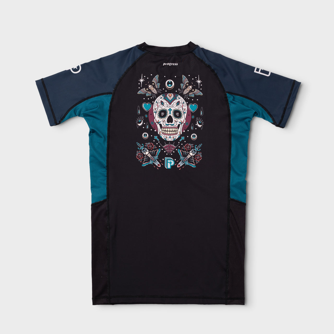 Progress "Sugar Skull" Rash Guard - Blue