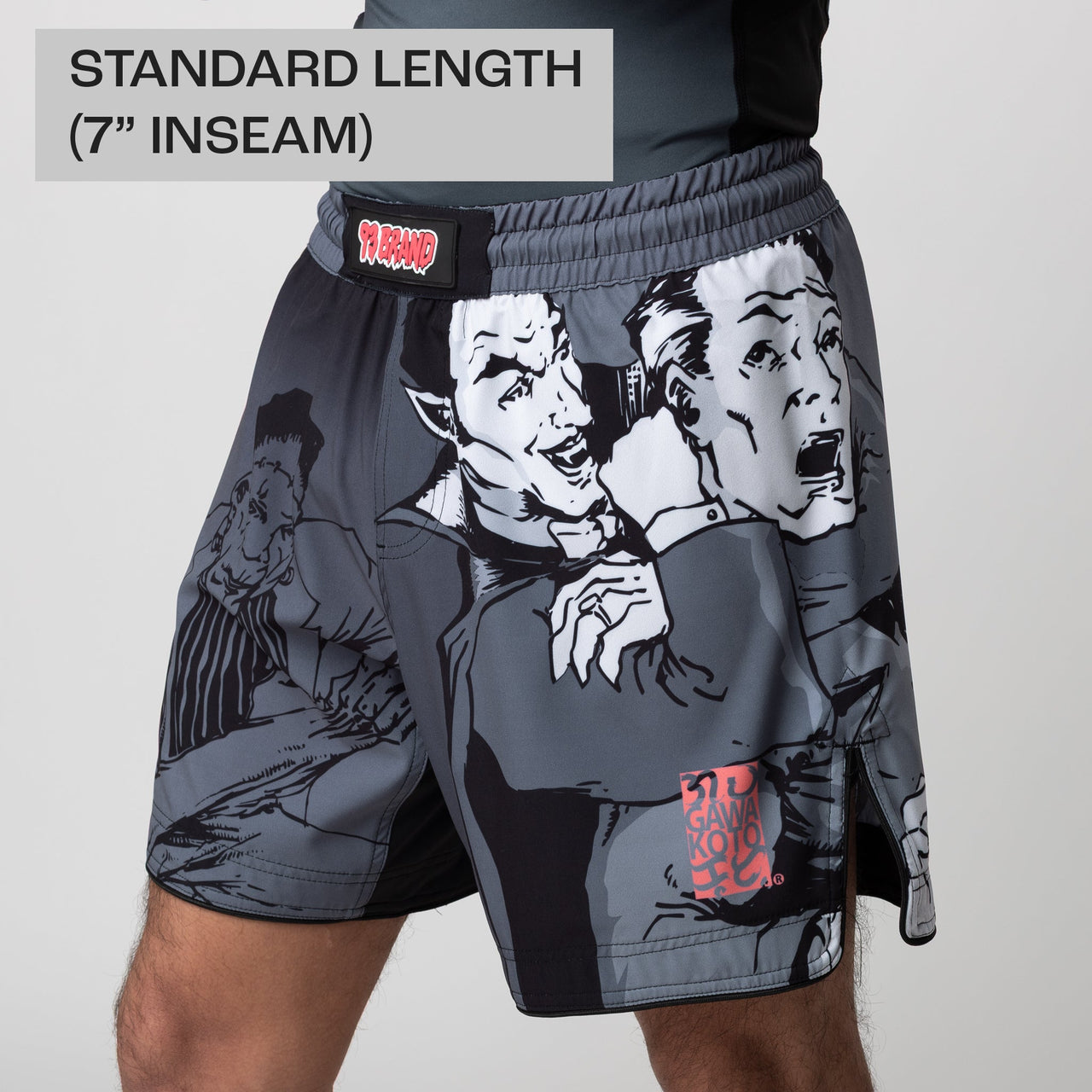 93brand Monsters Grappling Shorts (6" and 7" Inseam)