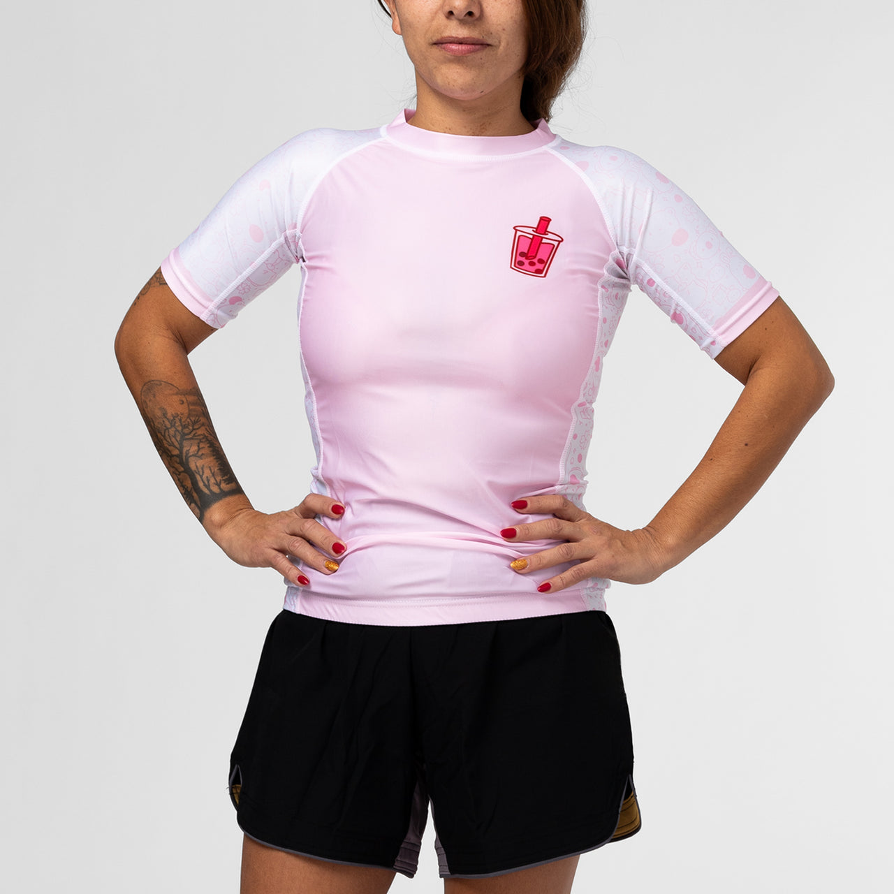 Rolling Society "Boba Pink" Women's Long Sleeve Rash Guard