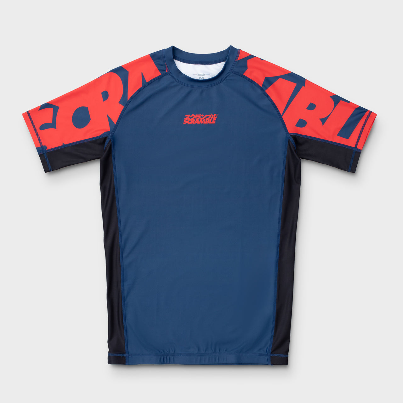 Scramble "BAKA" Rash Guard Blue/Red