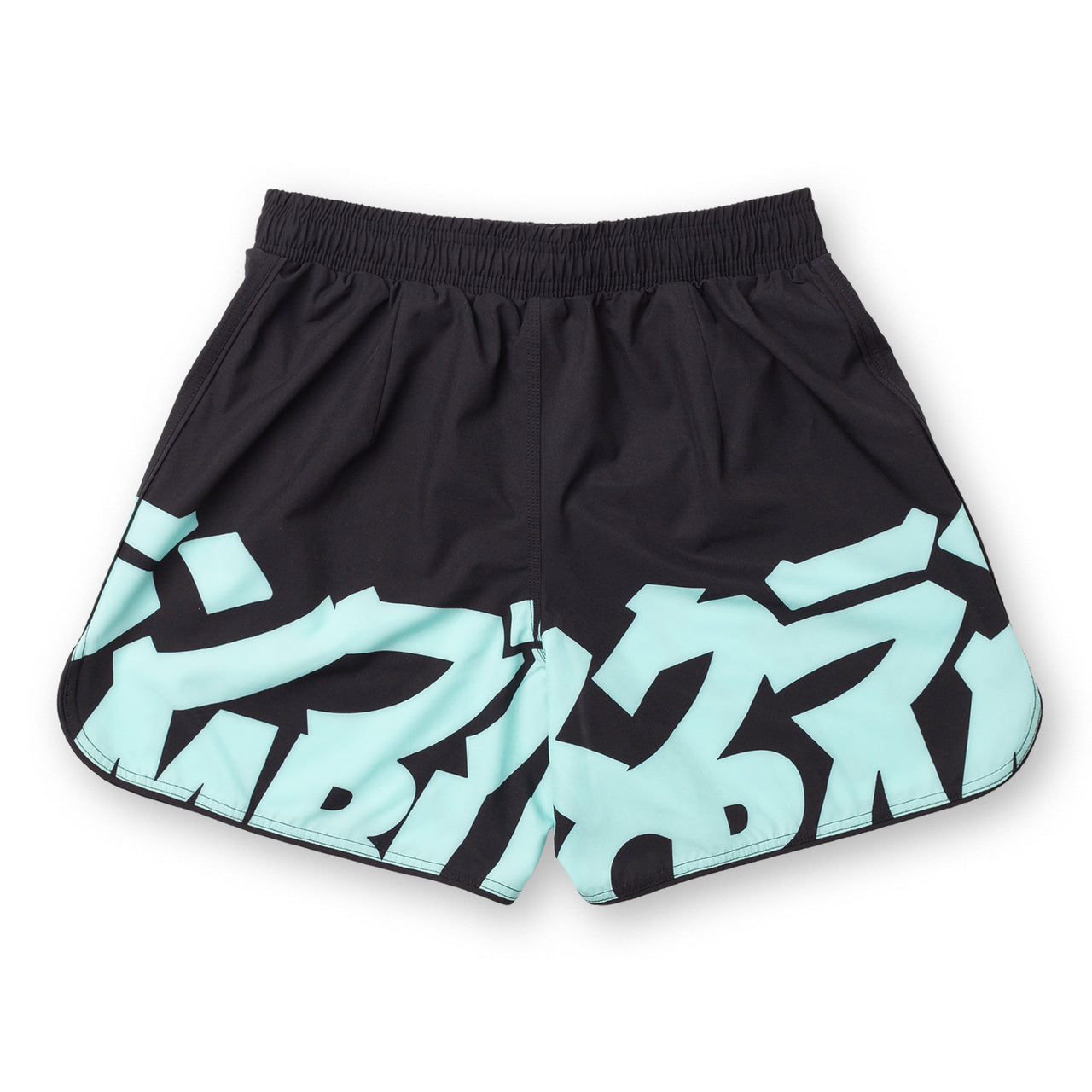 Scramble "BAKA" Shorts - Black/Seafoam
