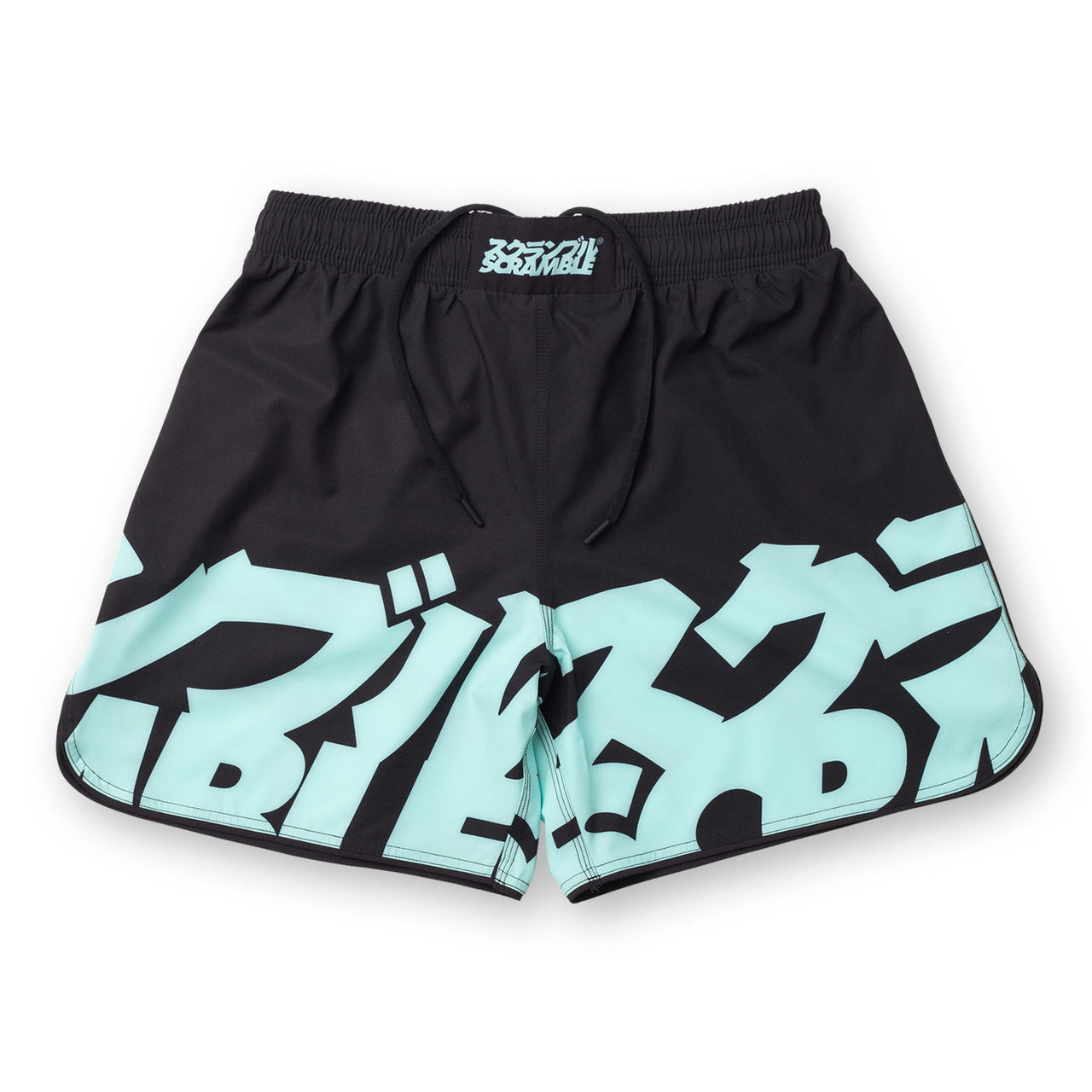 Scramble "BAKA" Shorts - Black/Seafoam