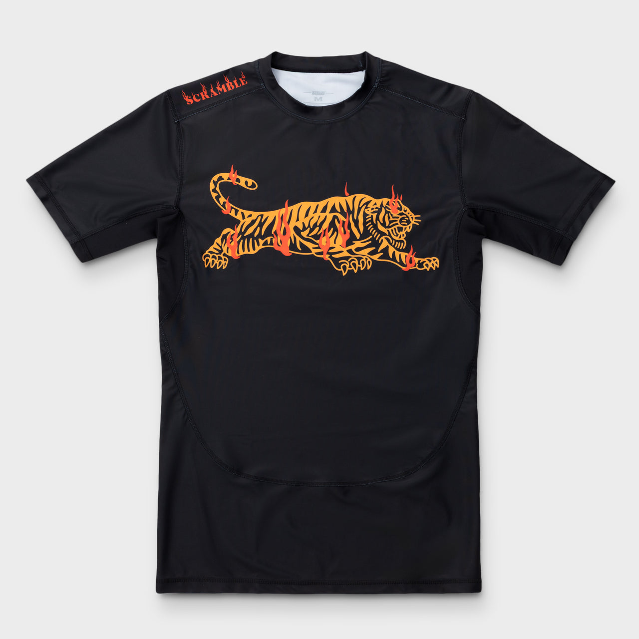 Scamble Burning Tiger Rashguard Mens