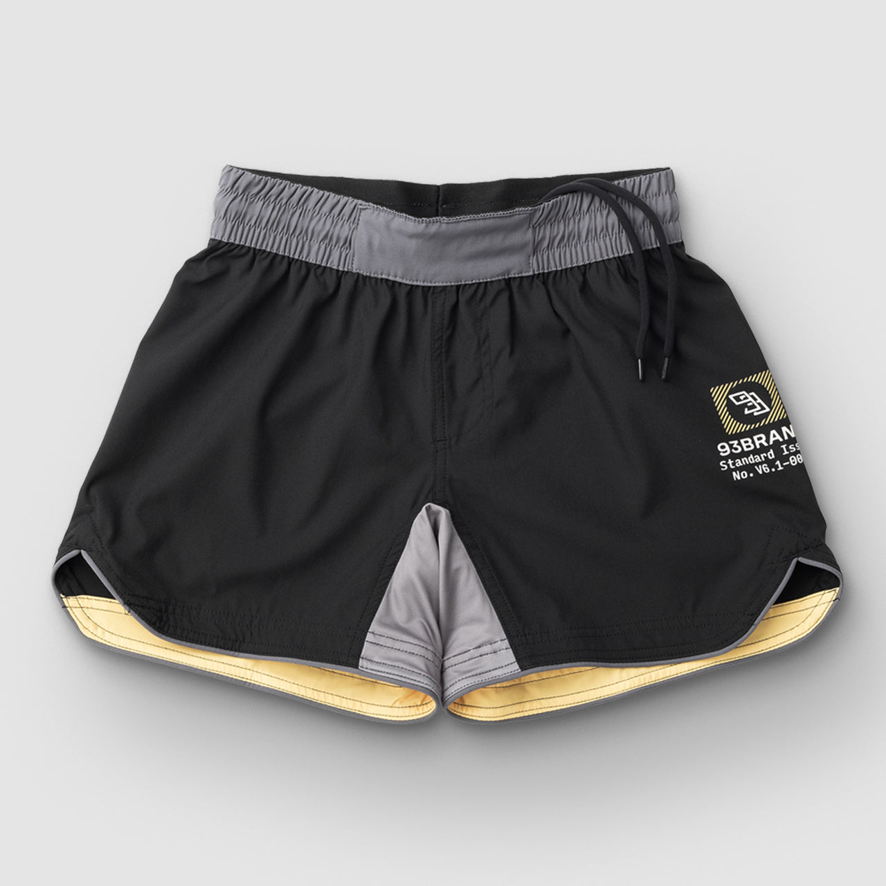 93brand Standard Issue Grappling Shorts Women's 2PACK - Black/Yellow & Grey/Red