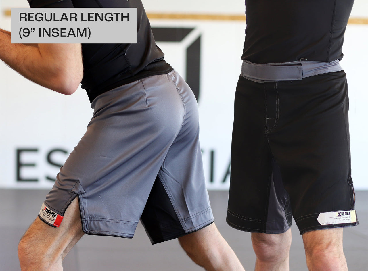 93brand Standard Issue Shorts 2-PACK Black & Grey (5.5" Inseam and 9" Inseam)