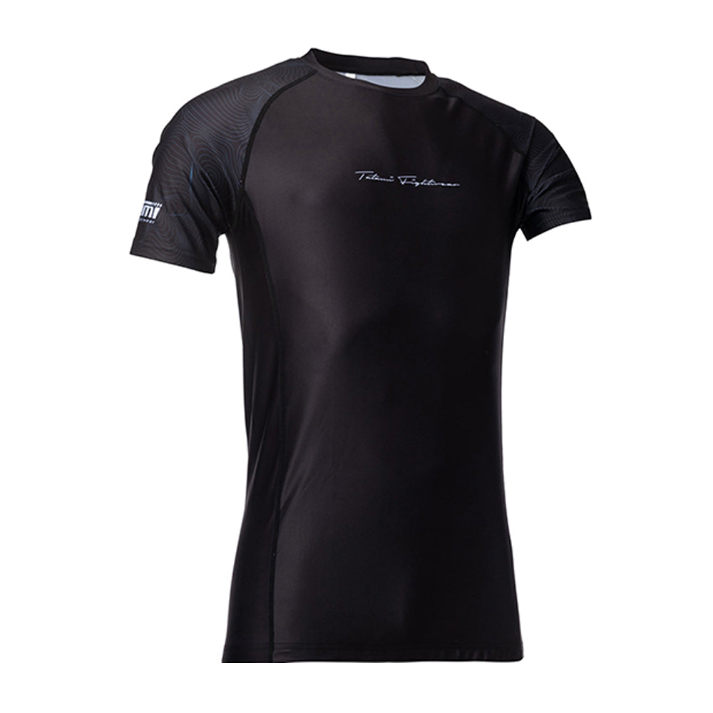 Tatami ELITE Short Sleeve Rash Guard - Black & Blue