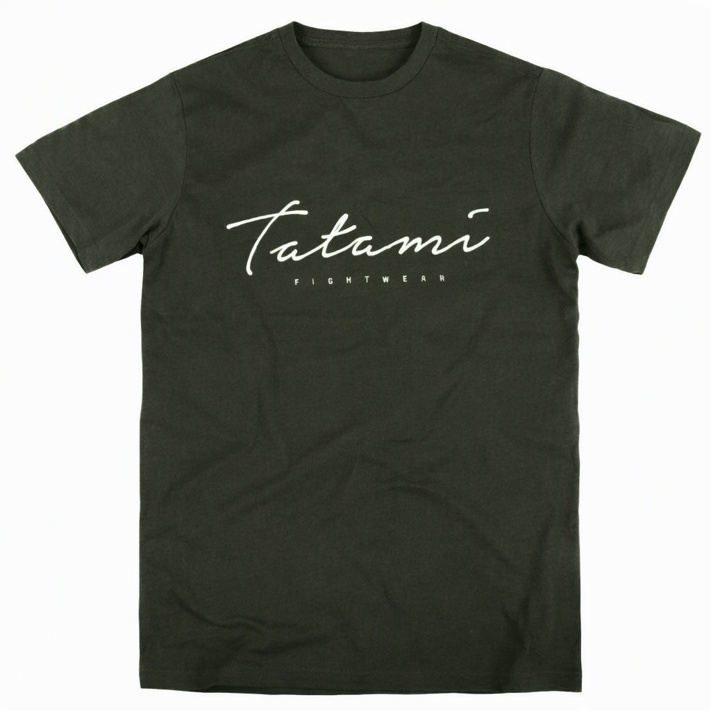 Tatami "Script" T-Shirt - Dark Green