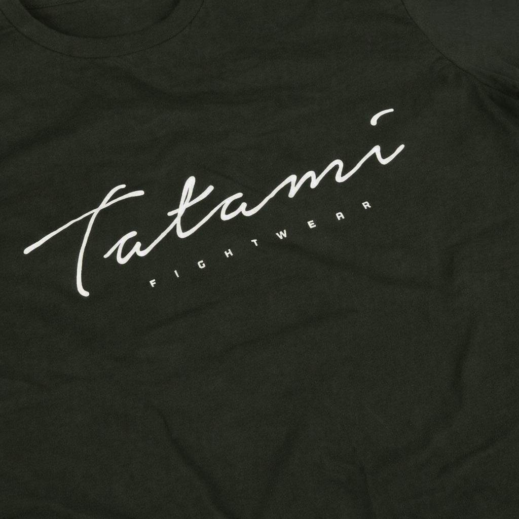 Tatami "Script" T-Shirt - Dark Green