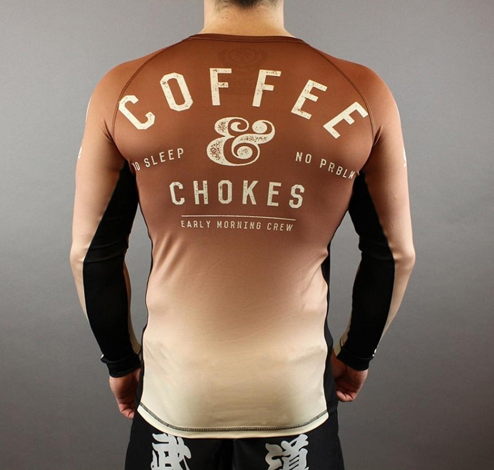 Scramble "Coffee and Chokes" Long Sleeve Rash Guard