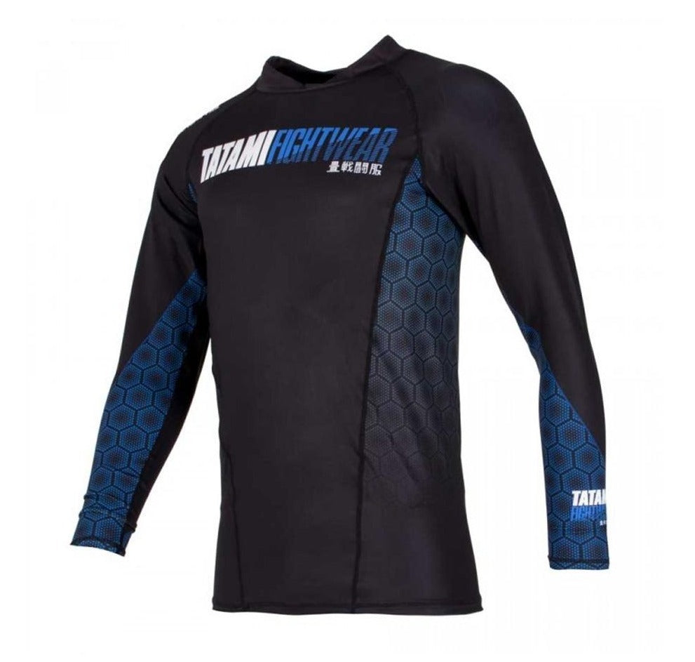 Tatami "Hexagon" Grappling Rash Guard - Blue