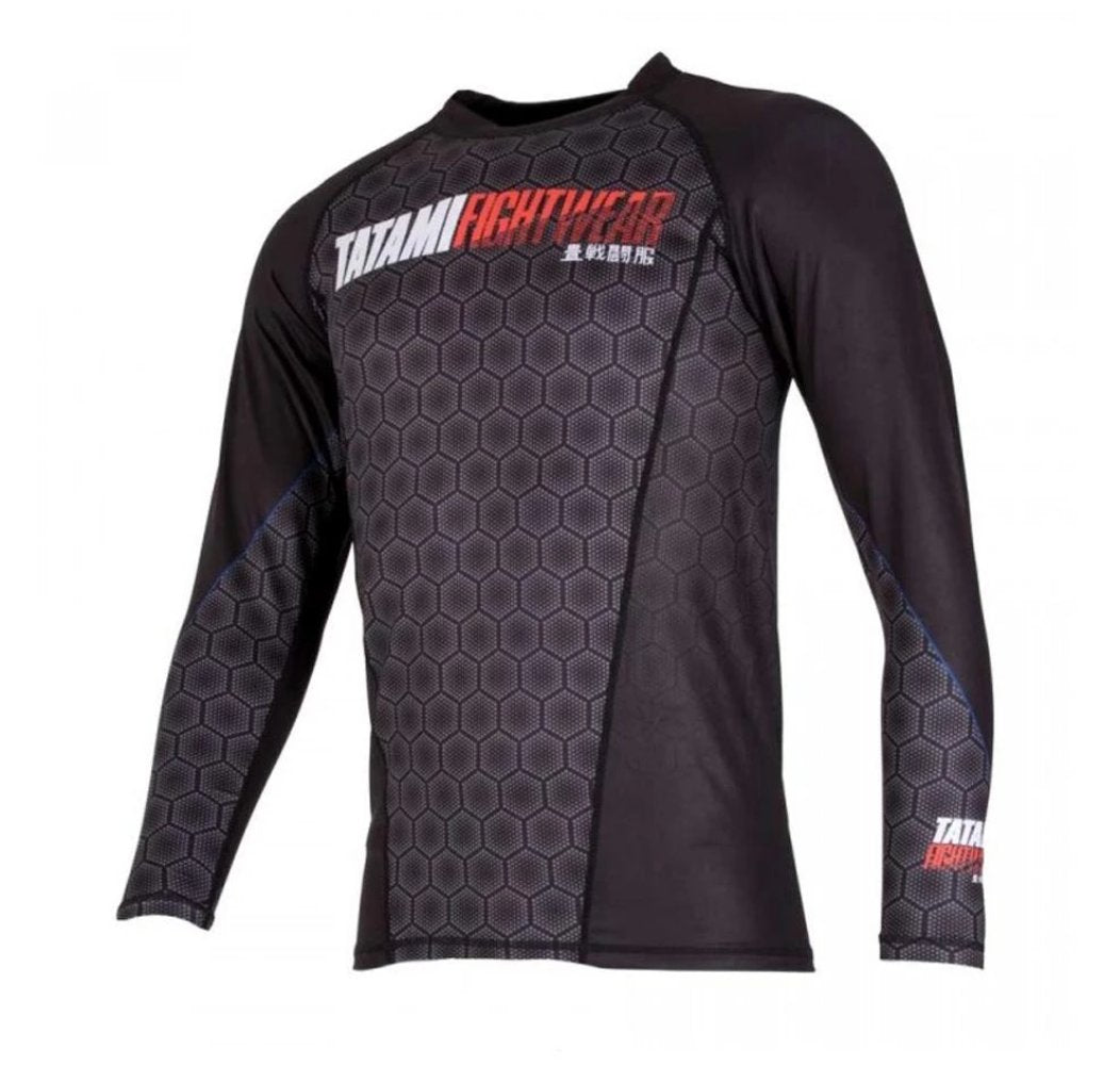 Tatami "Hexagon" Grappling Rash Guard - Black