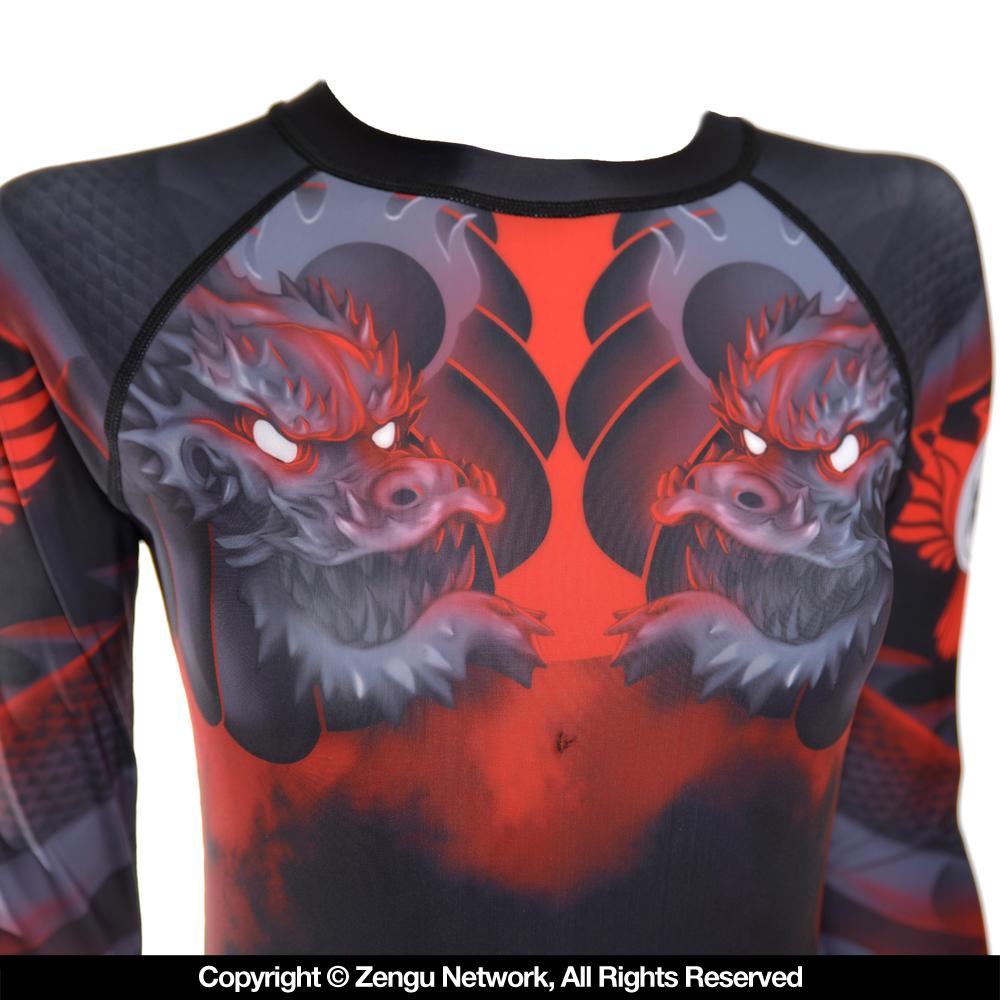 Raven "Illustrated Geisha" Women's Rash guard