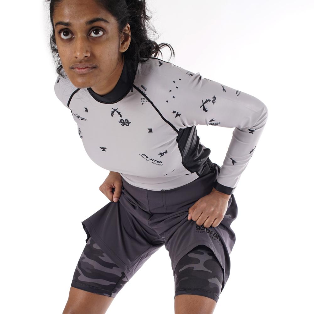 93brand "Splatter" Women's Rash Guard