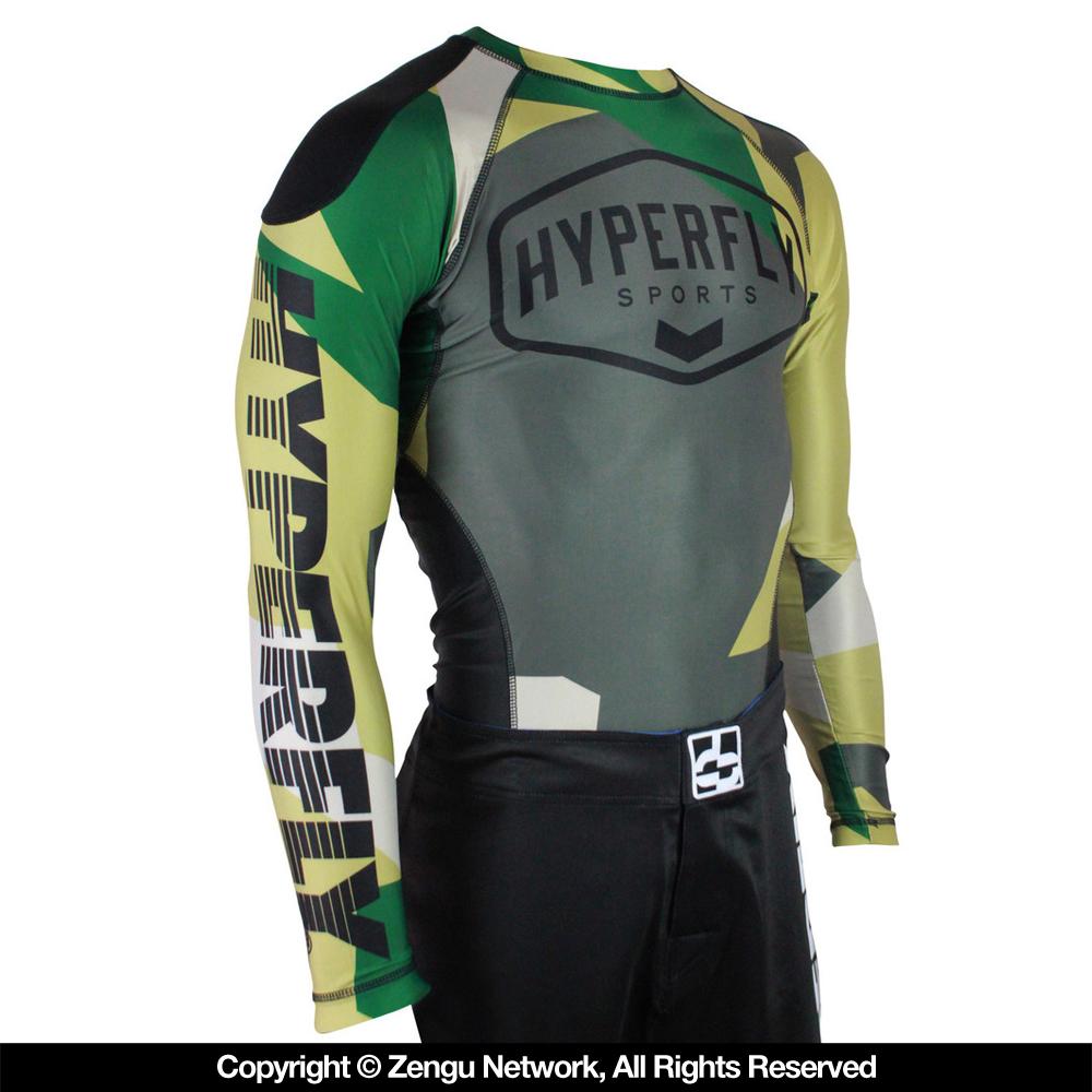 Hyperfly Logo Camo Rash Guard Long Sleeve
