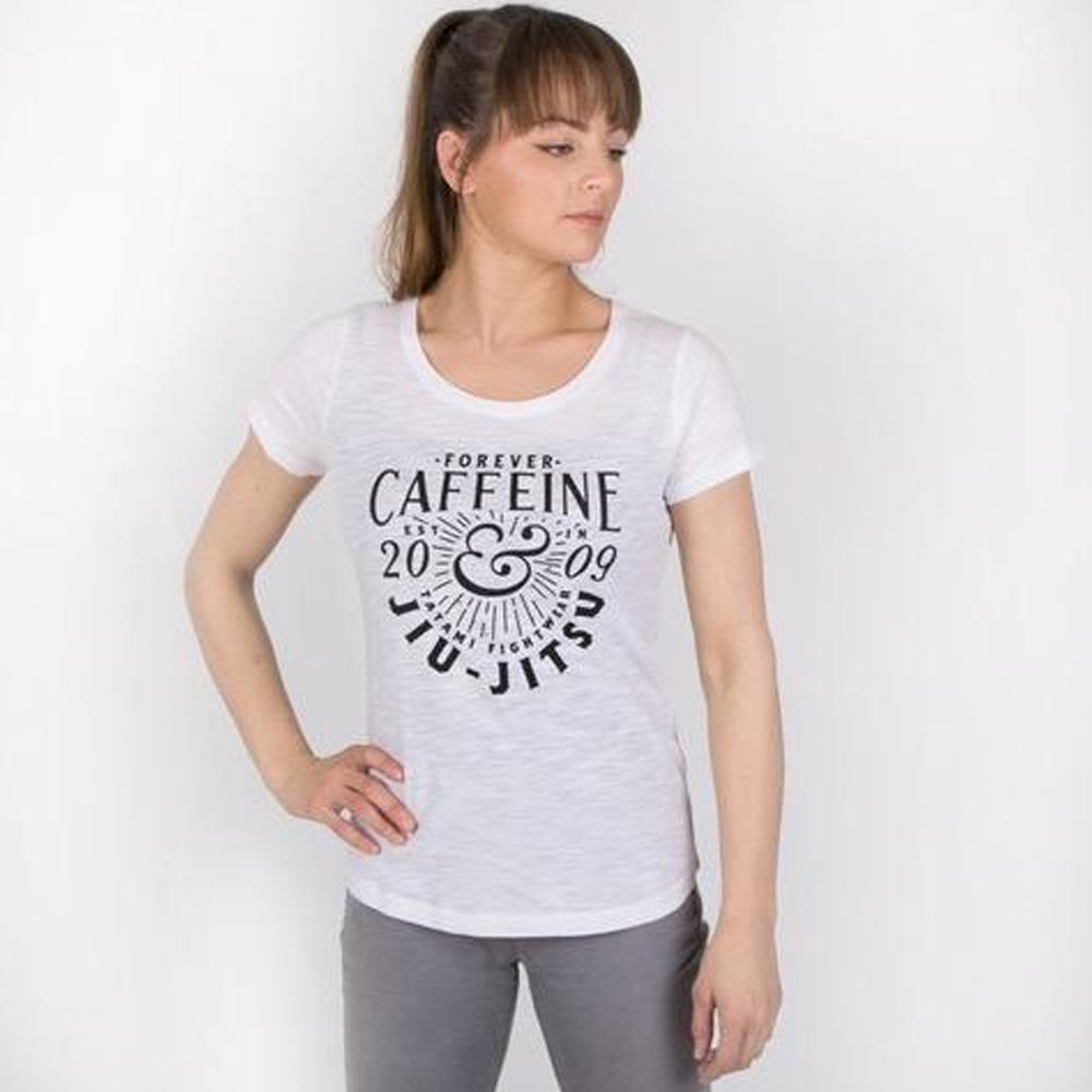 Tatami "Caffeine and Jiu Jitsu" Women's T-Shirt - White