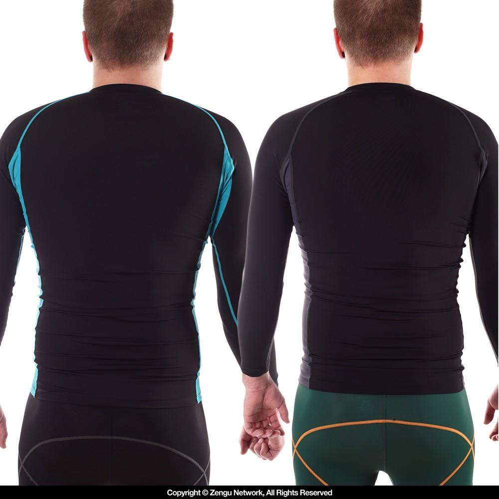 93brand Standard Issue Rash Guard 2-Pack (Black, Tron)