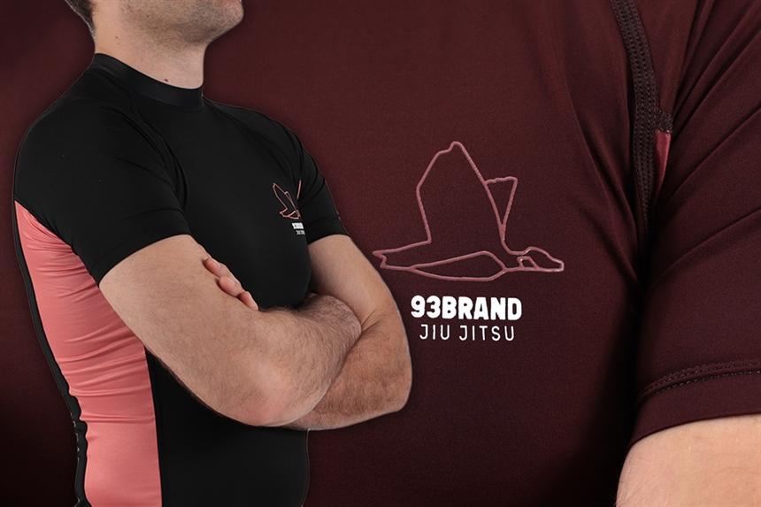 93brand Standard Issue S/S Rash Guards 2-PACK (Burgundy, Black)