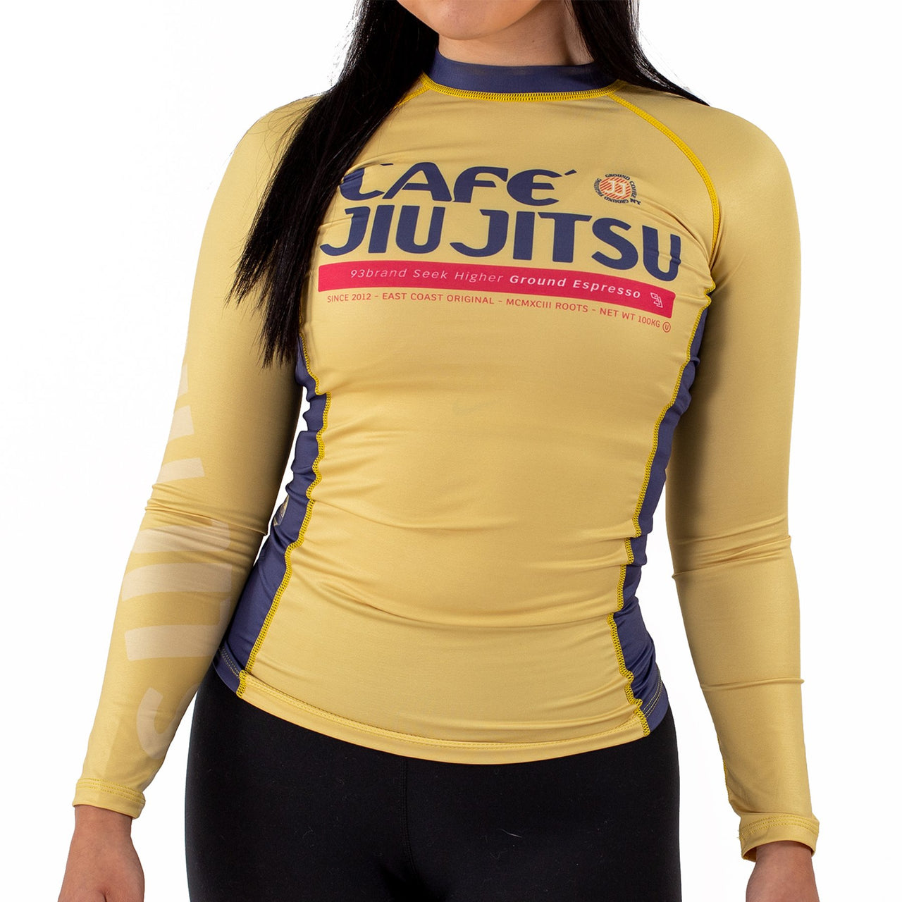 93brand "Cafe Jiu Jitsu" Women's Rash Guard - Long Sleeve