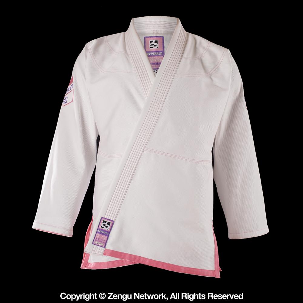 Hyperfly "Hyperlyte" Jiu Jitsu Gi - White/Pink