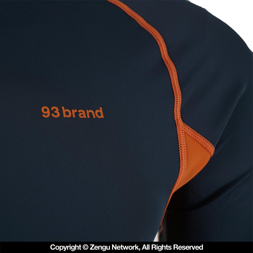 93brand "Standard Issue" Long-Sleeve Rash guard - Slate Blue/Orange