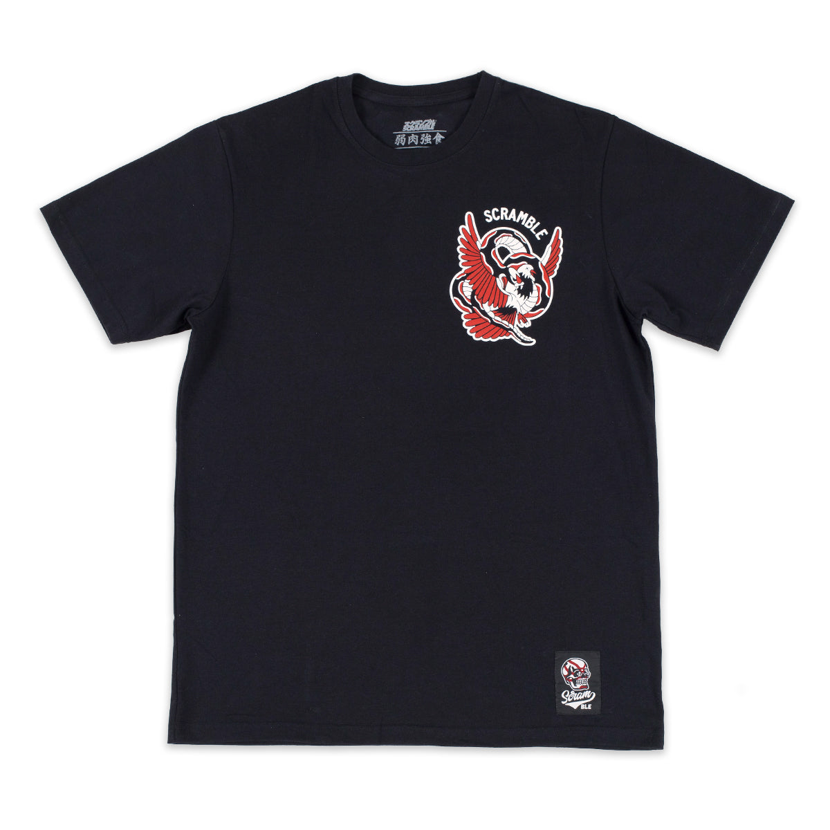 Scramble "Snake and Dove" Tee - Black