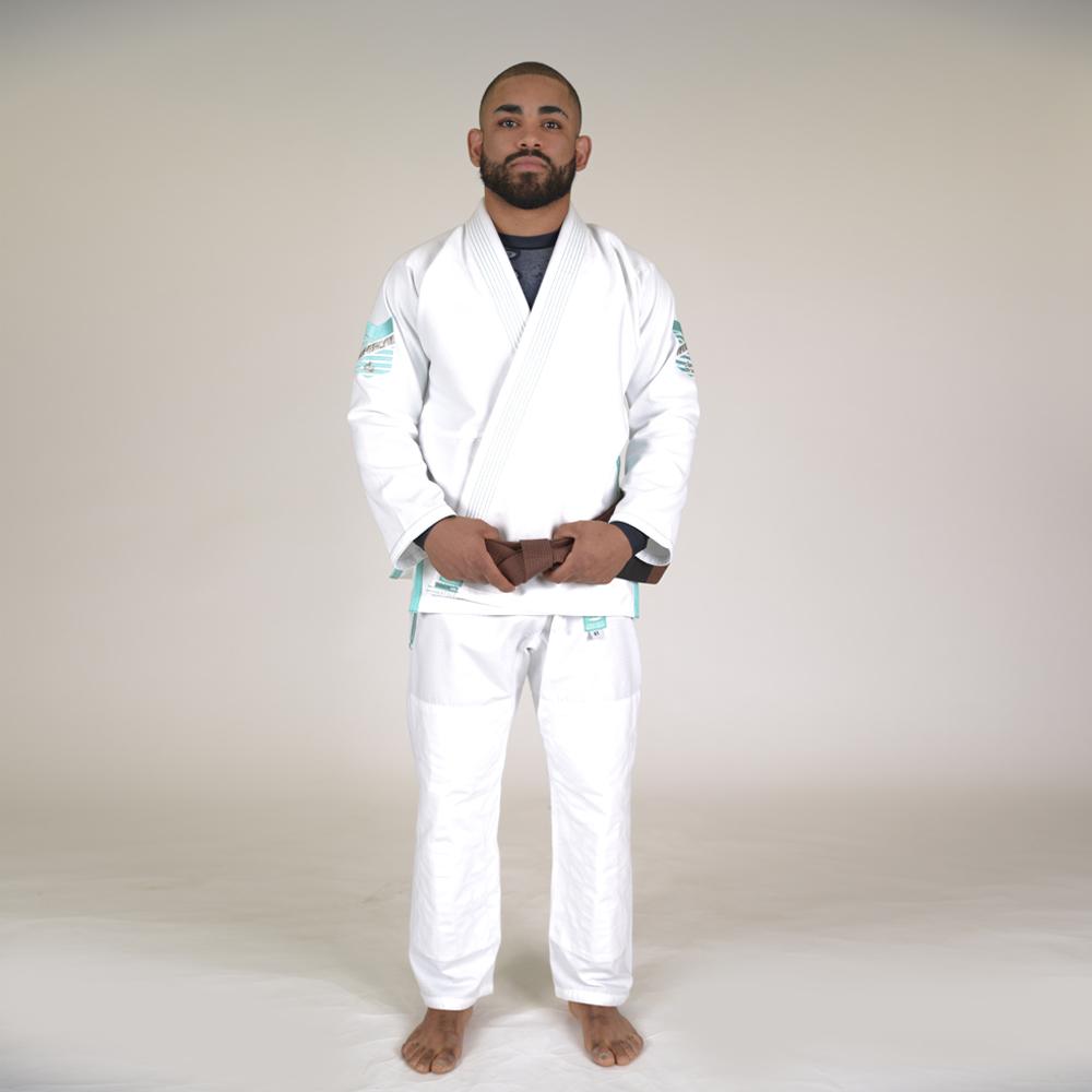 Hyperlyte BJJ Gi - White/Tiffany