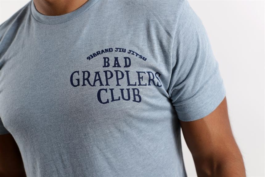 93brand - Bad Grapplers Club Men's T-Shirt - Pale Blue