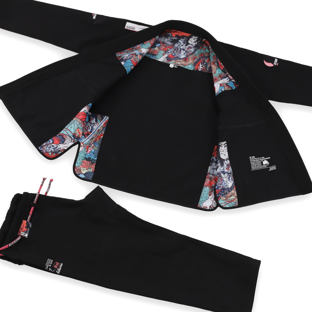 Kitsune "Red Skies" Women's BJJ Gi - Black