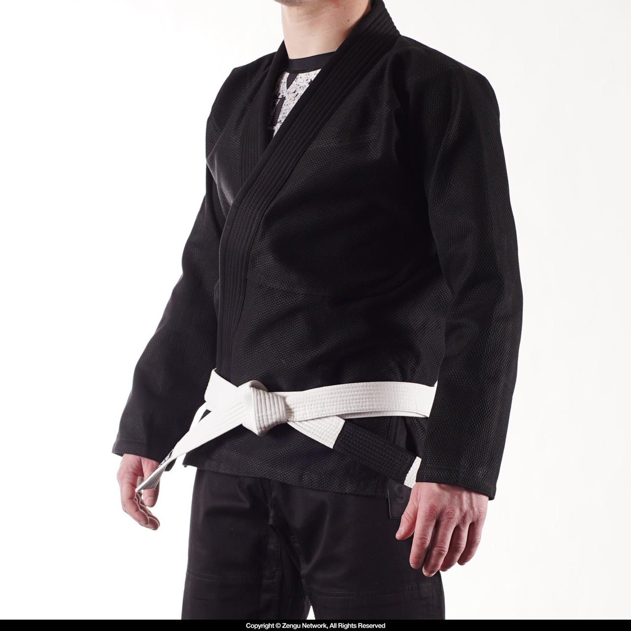 93brand "Hooks 2.0" Black-on-Black Women's BJJ Gi