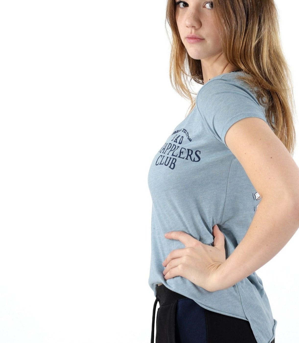 93brand Bad Grapplers Club Women's T-Shirt - Pale Blue
