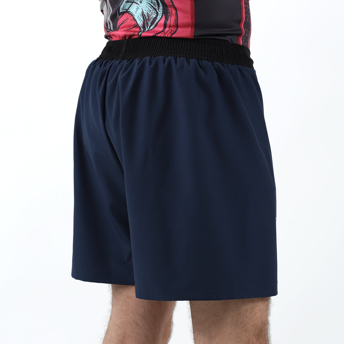 93brand Two-Layer GOD Shorts V5 - Ink Blue "Halftone Topo" Edition