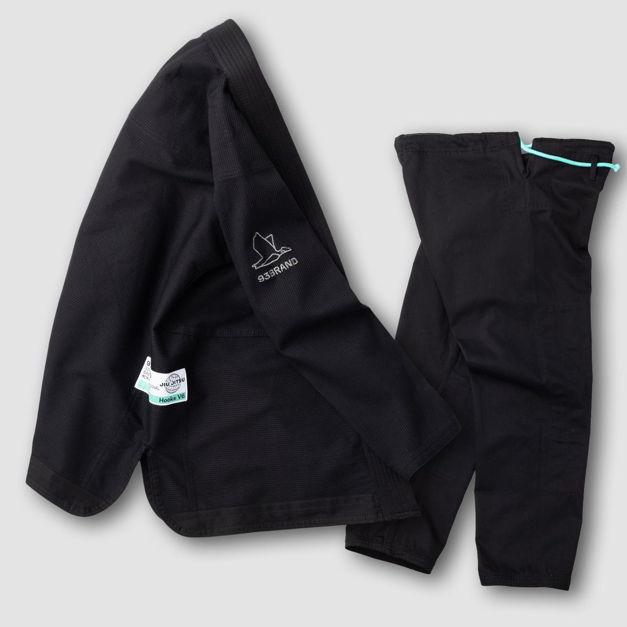 93brand Hooks V6 Women's BJJ Gi - Black