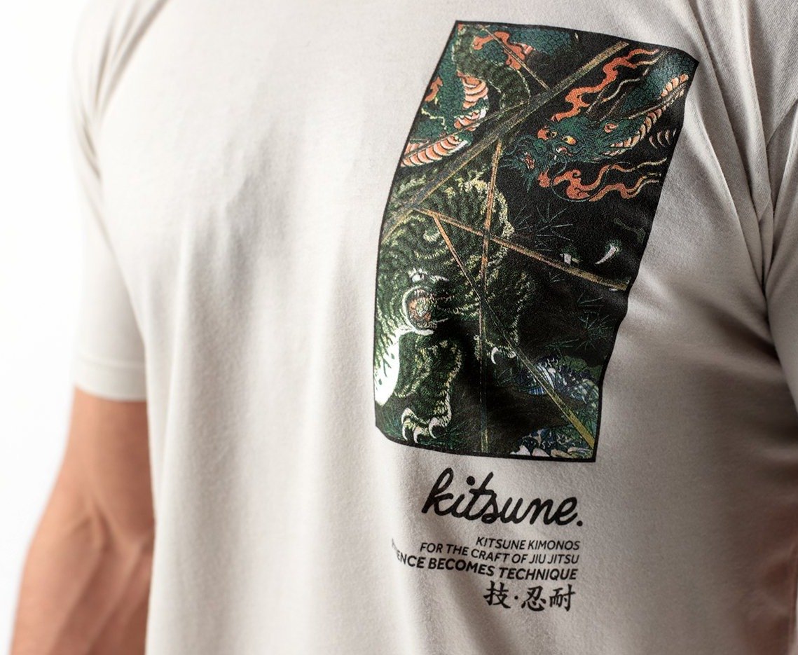 Kitsune BOX T-Shirt - Minimal Edition (Sueded Blend)
