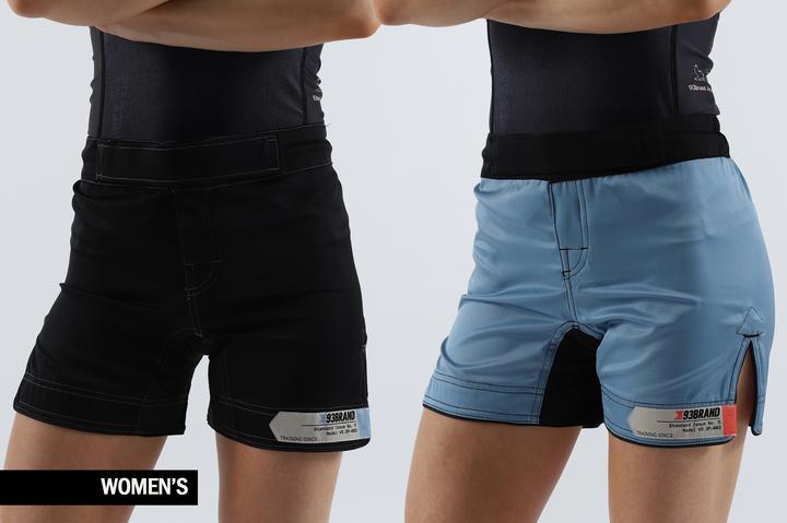93brand Standard Issue Women's Shorts 2-PACK Black & Pale Blue