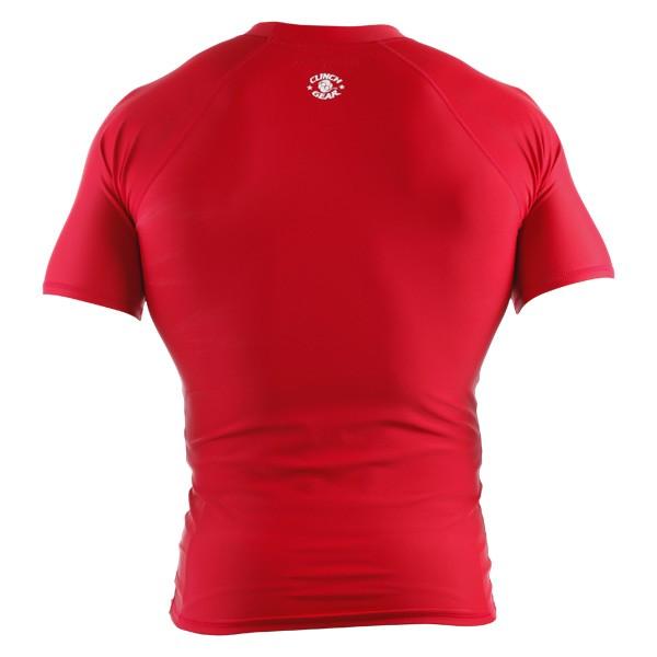 Clinch Gear Red Short Sleeve Rash Guard
