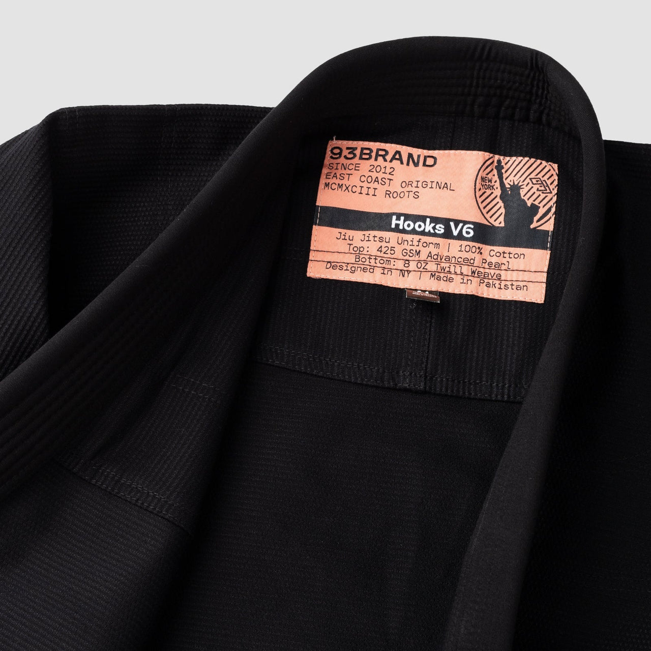 93brand Hooks V6 Women's BJJ Gi - Black