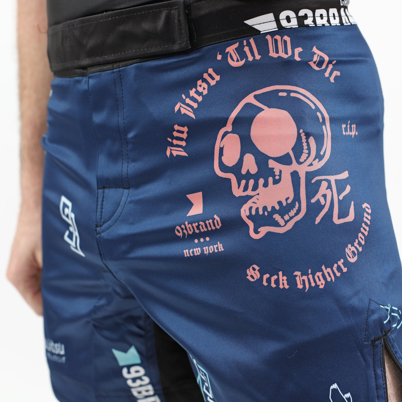 93brand "Splatter V2" Navy Blue Shorts (Regular Length)