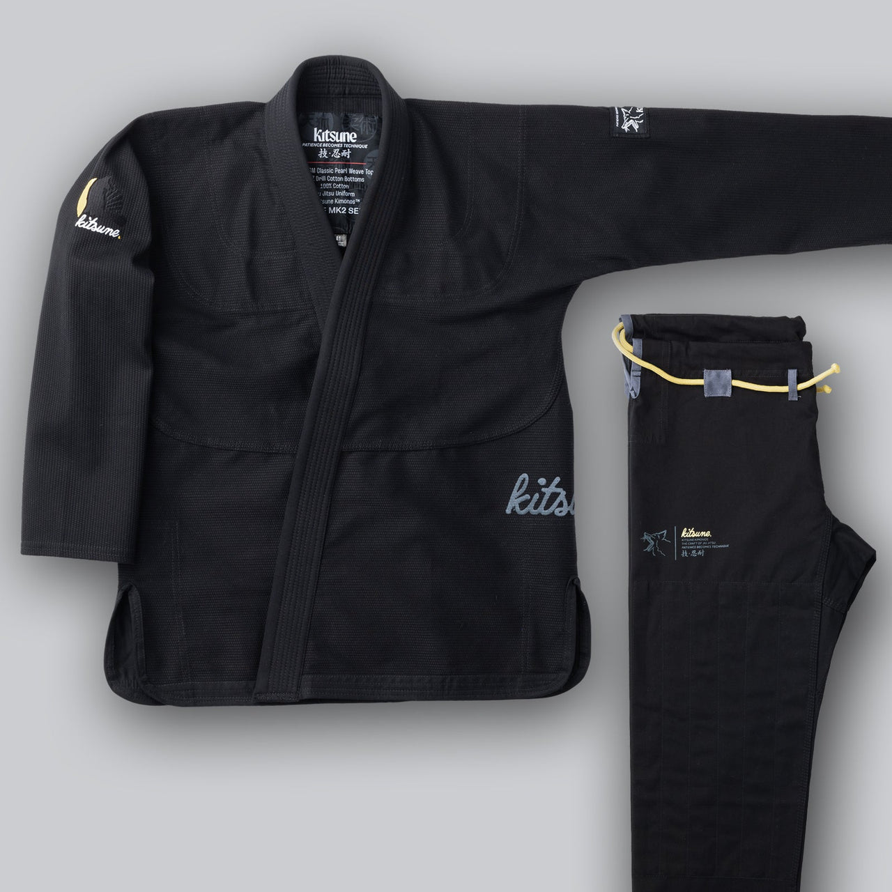 Kitsune "Cursive MK2" Women's BJJ Gi - Black