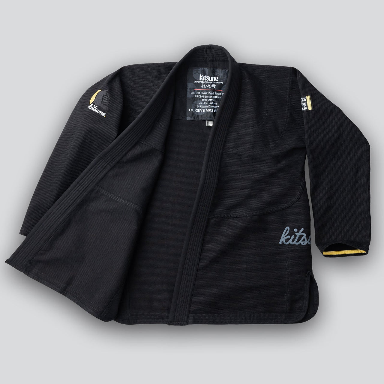 Kitsune "Cursive MK2" Women's BJJ Gi - Black