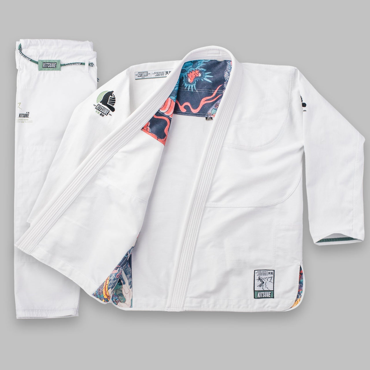 Kitsune "Heroes" BJJ Gi - White