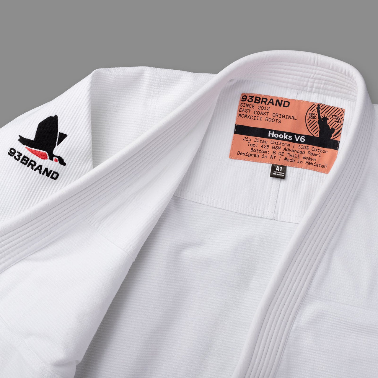 93brand Hooks V6 Women's BJJ Gi - White
