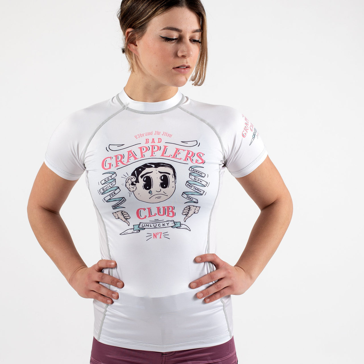 93brand "Bad Grapplers Club" Women's Rash Guard - Short Sleeve