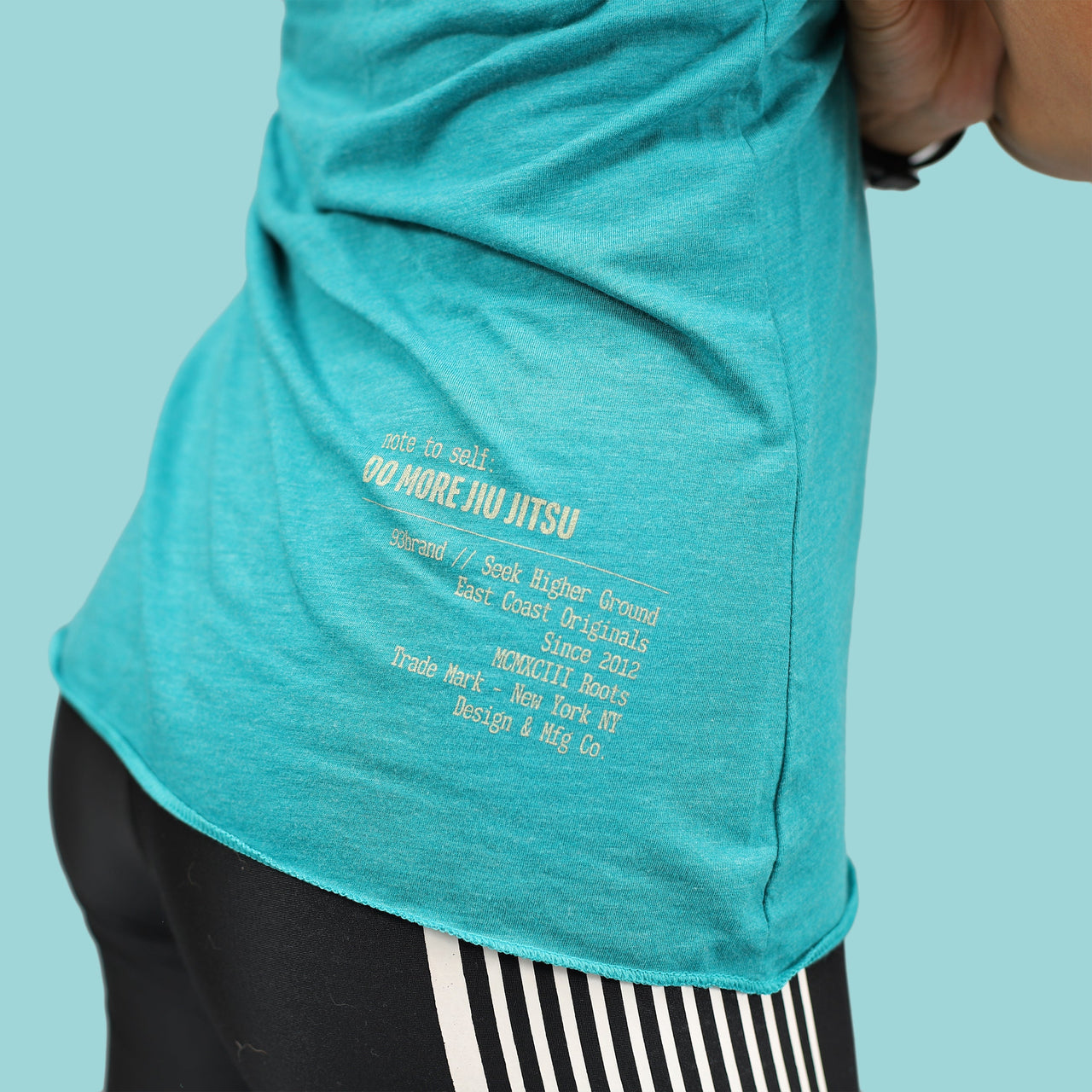 93brand Women's "Monogram" Tank Top - Teal