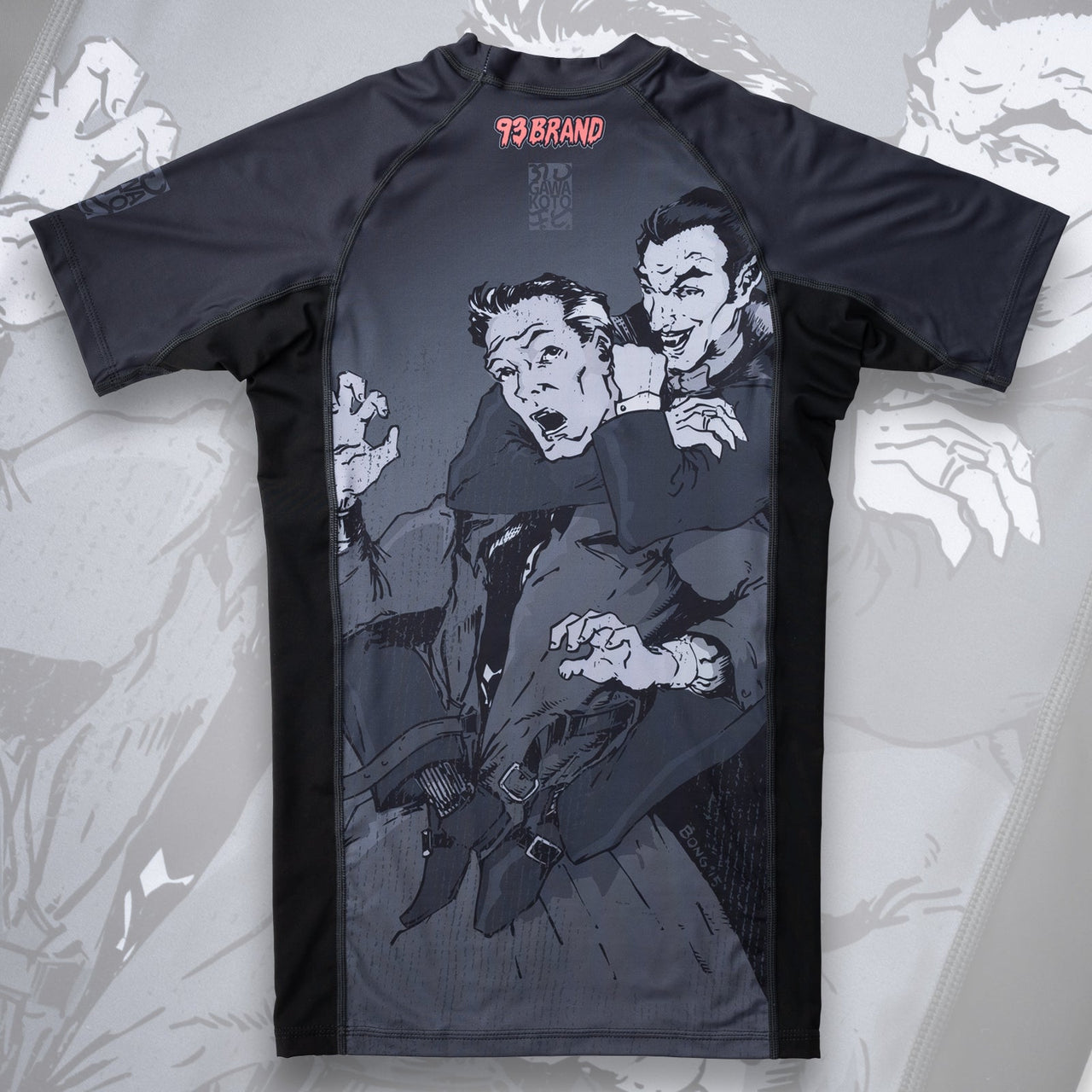 93brand Monsters Short Sleeve Rash Guard