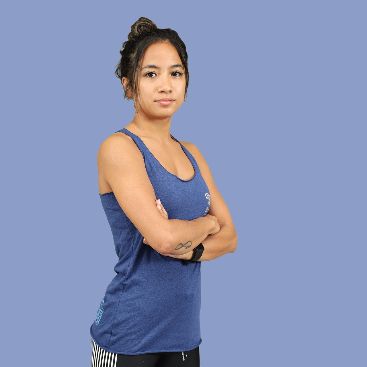 93brand Women's "Monogram" Tank Top - Purple