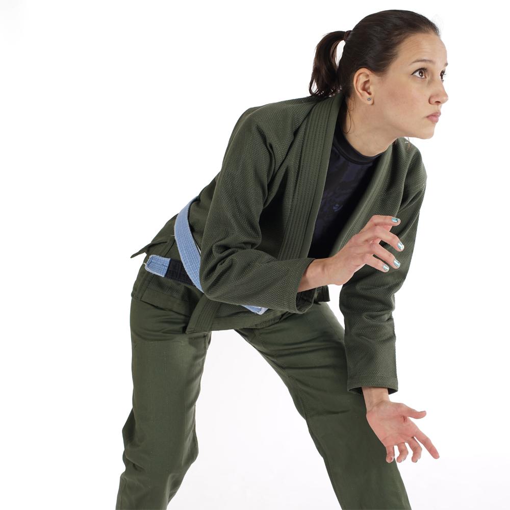 93brand Original "Standard Issue" Women's Jiu Jitsu Gi (First Gen) - Olive Green