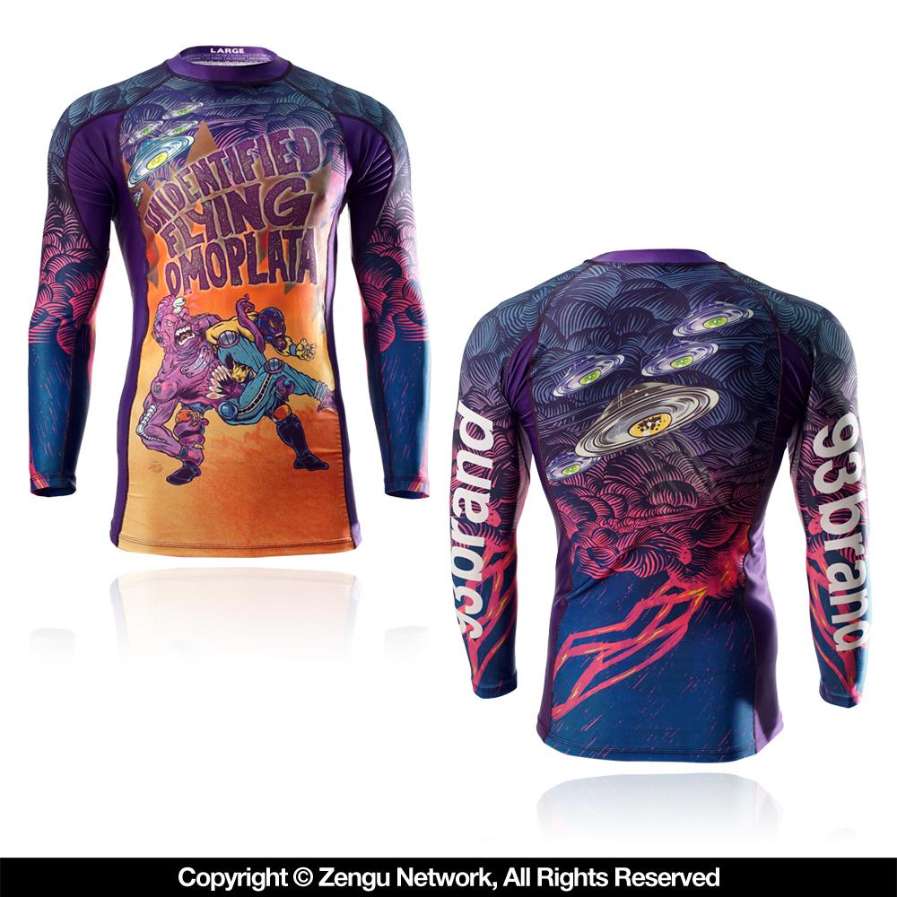 93brand "UFOmoplata" 7/8 Sleeve Women's Rash Guard