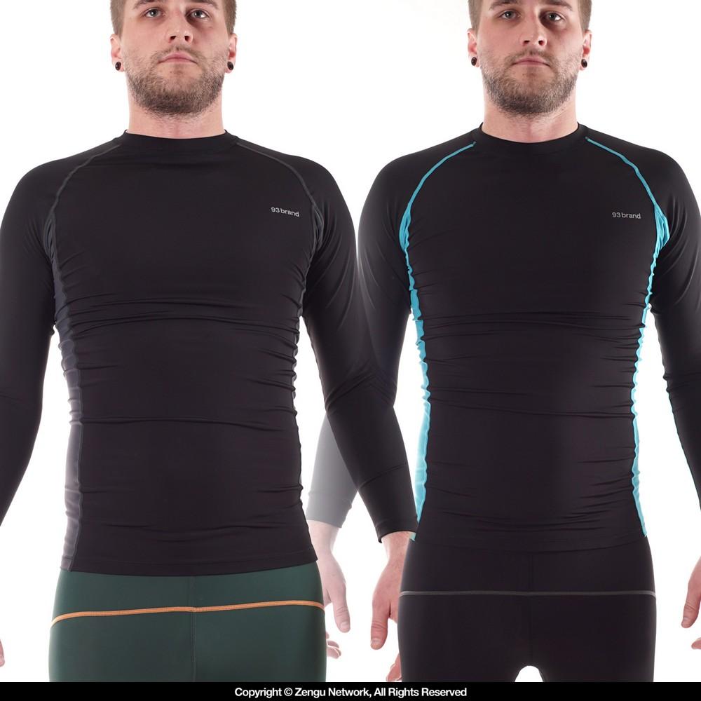 93brand Standard Issue Rash Guard 2-Pack (Black, Tron)