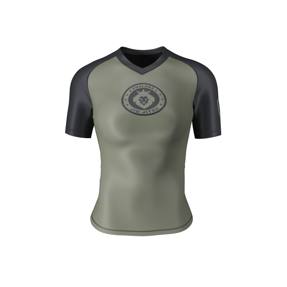 Phalanx "King Olive" Women's Short Sleeve Rash Guard