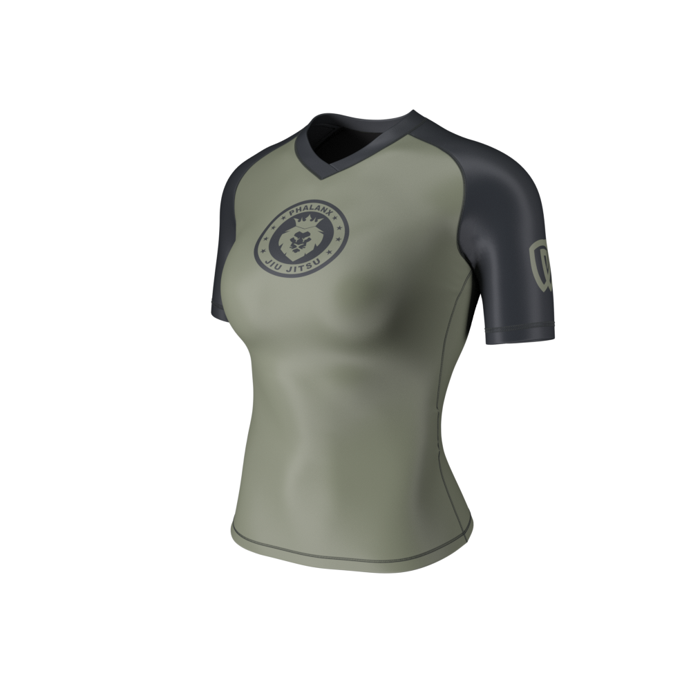 Phalanx "King Olive" Women's Short Sleeve Rash Guard